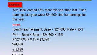 Ch 3-3 Percent Increase and Decrease - Business Math