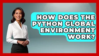 How Does The Python Global Environment Work - Python Code School