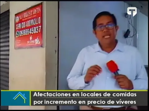 Afectaciones en locales de comidas por incremento en precio de víveres