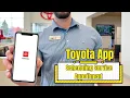 Toyota App - How to Schedule a Service Apt