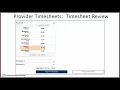 Approving Timesheets