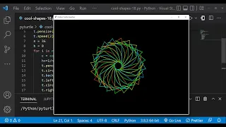 Python Turtle Graphics - 28 Cool Shape Drawing Python Turtle Coding Learnonpy