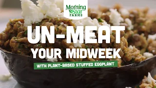 Plant Based Stuffed Eggplant Recipe Morningstar Farms Australia