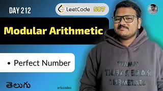 Leetcode 507 Perfect Number in Telugu Bruteforce Optimal Approaches Python DSA srkcodes
