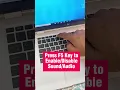 Download Lagu How to Fix HP Laptop Sound Not Working Problem #shorts #sound #hp