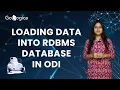Loading Data into RDBMS database in Oracle Data Integrator ODI GoLogica