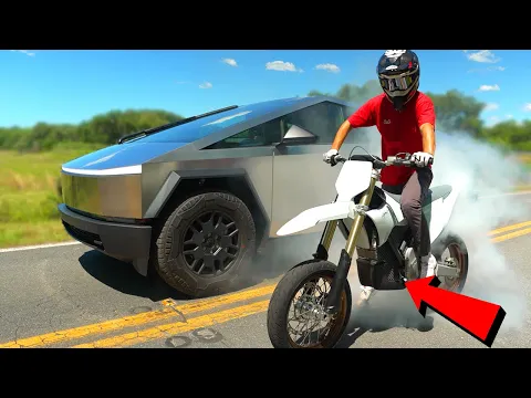 Download MP3 Racing Worlds Most Powerful E-Bike Against my Cyber Truck!!