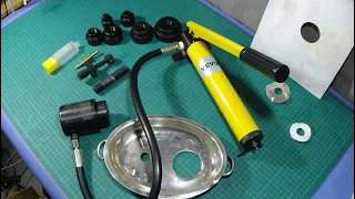 THE VEVOR HYDRAULIC KNOCK-OUT PUNCH DRIVER KIT SYK-8B REVIEW USE