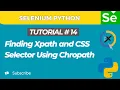 Selenium WebDriver with Python tutorial 14 Finding Xpath and CSS Selector Using ChroPath