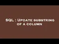 SQL Update substring of a column