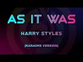 Download Lagu Harry Styles - As It Was (Karaoke Version)