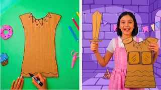 🤩 DIY Cardboard Armor Build for your castle rescue!🛡️All about creations, ideas and cool projects!