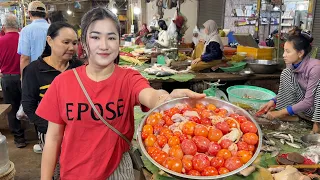 Market show: Buy chicken ovary for cooking | Chicken ovary rice porridge recipe