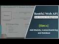 Add Db Models Connection String and Database 4 Learn ASP NET Core Web API Tutorials