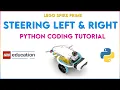 Lego Spike Prime - Steering Left Right Using Python Code Tutorial