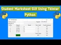 Python Tutorial for Beginners marksheet program in python if elif-else statement in python