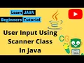 Getting Input From User in Java Taking Input From Keyboard in Java