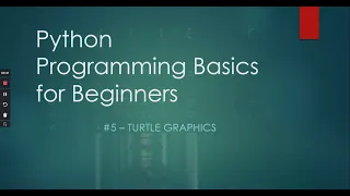 Python Coding Basics for Beginners - Turtle Graphics