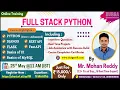 FULL STACK PYTHON Online Training DURGASOFT