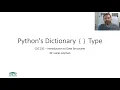 The Python Dictionary