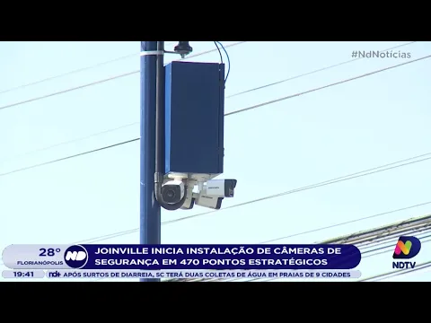 Joinville inicia instalação de câmeras de segurança em 470 pontos estratégicos