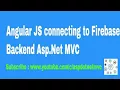 AngularJS connecting to Firebase Backend