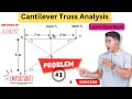 Cracking Cantilever Truss Problem 1 in Engineering Mechanics