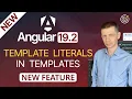 New in Angular 19 2 Template Literals in Templates