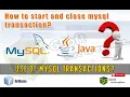 how to use MySQL transactions in java commit and rollback sql queries java tutorials