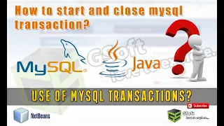 how to use MySQL transactions in java commit and rollback sql queries java tutorials