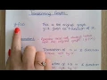Transformations of Graphs - Function notation 1 of 2