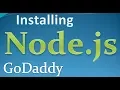 Installing node js on godaddy shared hosting