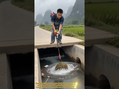 Smart Agricultural Tool: Portable Motorized Grabber for Waterways