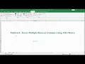 How to Quickly Insert Multiple Rows or Columns in Excel