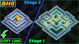 New BEST BH8 Base 2 Stage Builder Hall 8 Base COPY Link After Update Clash of Clans