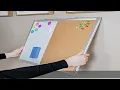 Combination Whiteboard Bulletin Cork Board Vision Board 2023 36 x 24 Cork Board White Board Combo