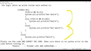 HackerRank Day 3 Intro to Conditional Statements