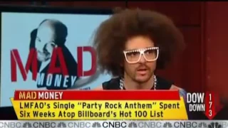 Rapper Redfoo LMFAO Chats with Jim Cramer on the Mad Money show