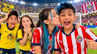 AMERICA VS CHIVAS😱 GOL O BESO?😳Los Mateos.