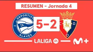 Deportivo Alavés 5-2 Osasuna | LALIGA EA SPORTS (Jornada 4) - Resumen | Movistar Plus