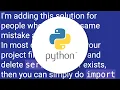 Python AttributeError module object has no attribute Serial