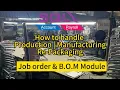 SQL Accounting Software-Job Order and BOM Module