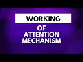 Working of the attention mechanism How attention mechanism works Query Key and Value vectors