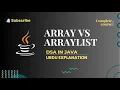 Array Vs ArrayList URDU Explanation JAVA CODE