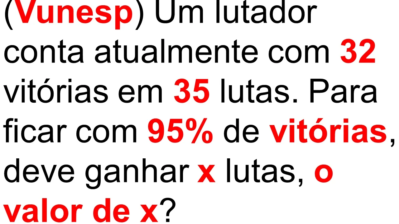 MATEMÁTICA BÁSICA DA VUNESP - 😎 PORCENTAGEM sem mistério fácil 😱