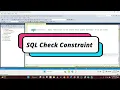 Check Constraint practice on SQL Server 2022 Concept implementation and Restrictions