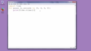 How to pause execution of program in Python time module sleep function