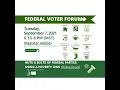 Federal Voter Forum - Election 2021