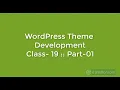 WordPress Theme Development class - 19 Part 01 Projects it