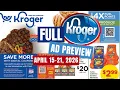 5x DIGITALS Kroger FULL Ad for - Spend 30 Save 10 Event